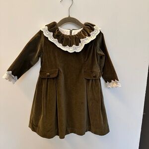 La Coqueta Maranta Velvet Dress, Size 4